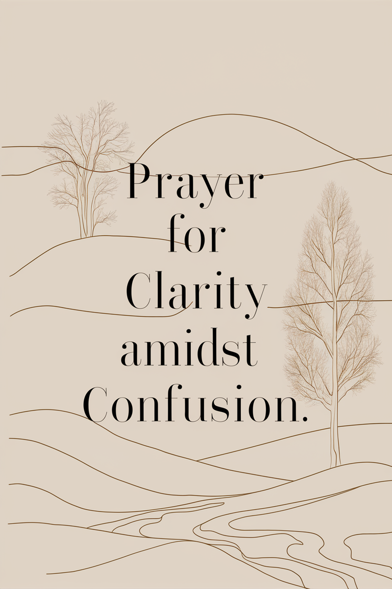 Prayer For Clarity Amidst Confusion