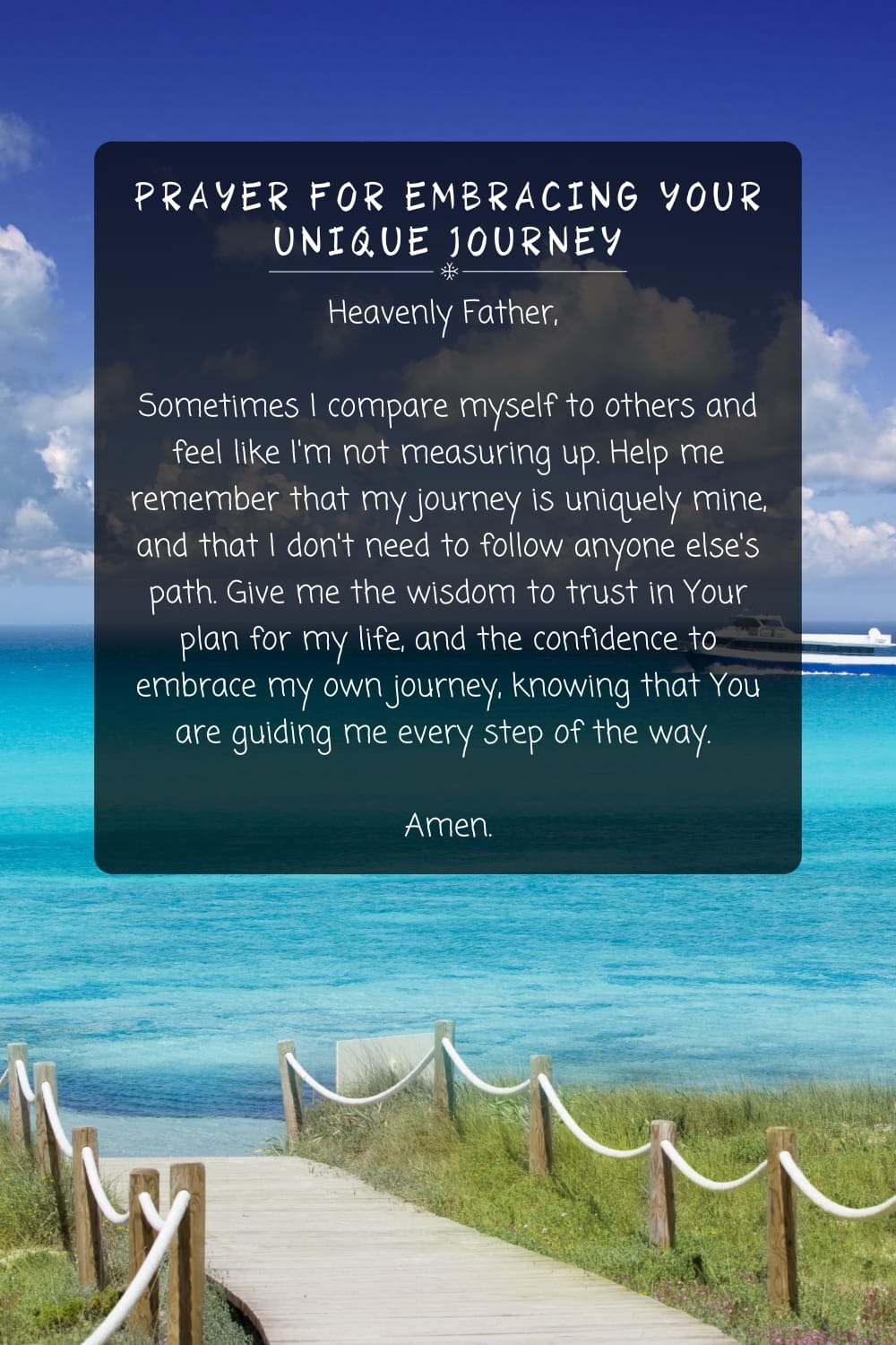 Prayer For Embracing Your Unique Journey