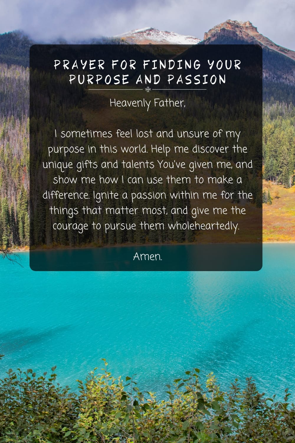 Prayer For Finding Your Purpose and Passion
