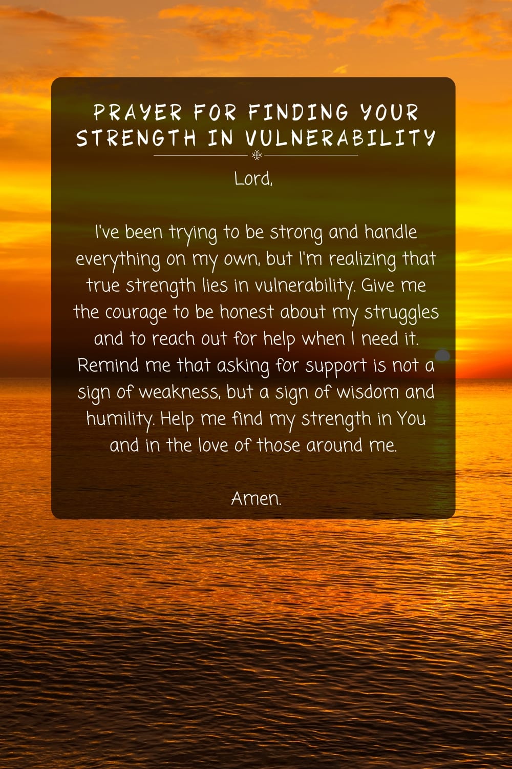 Prayer For Finding Your Strength in Vulnerability