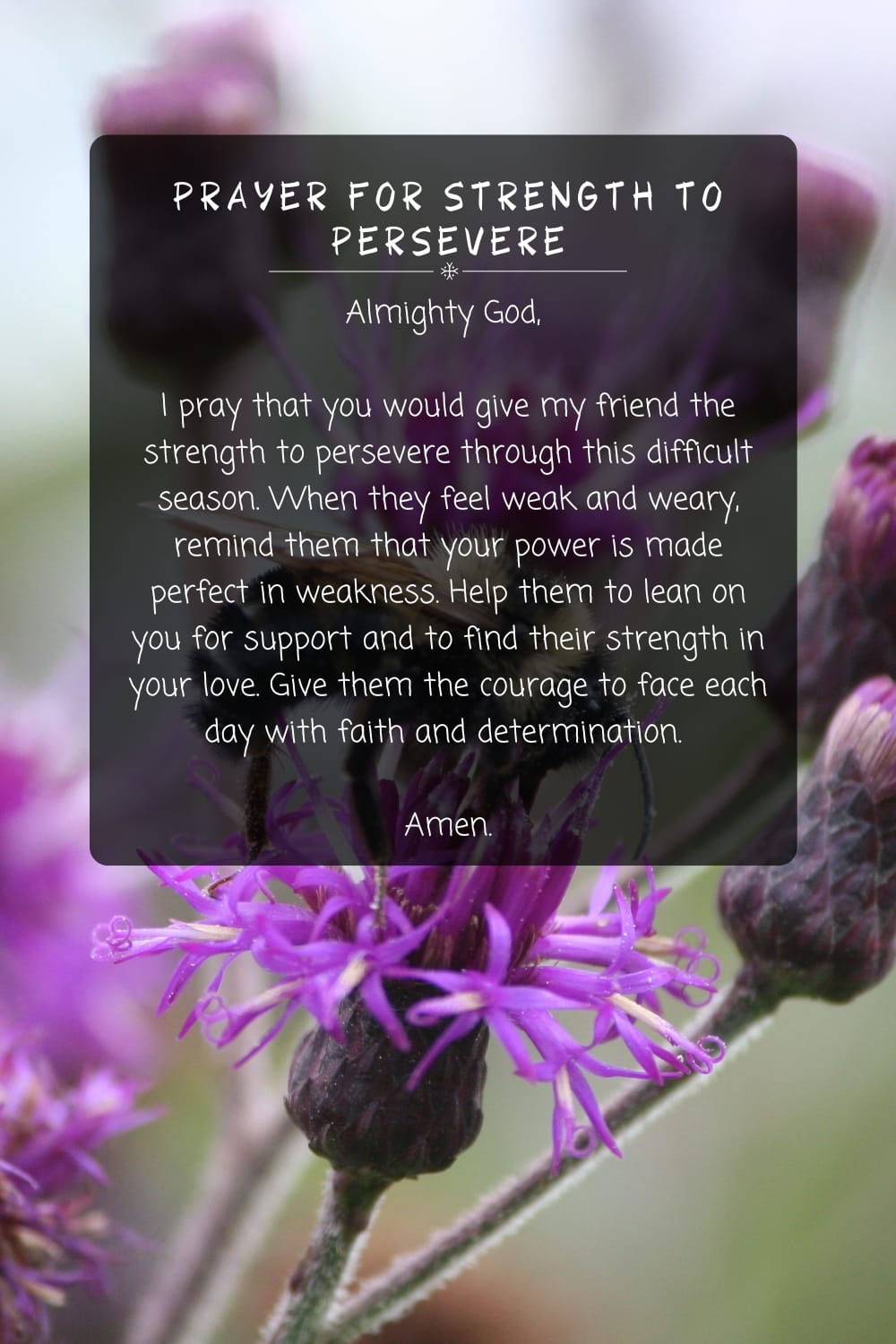 Prayer For Strength to Persevere