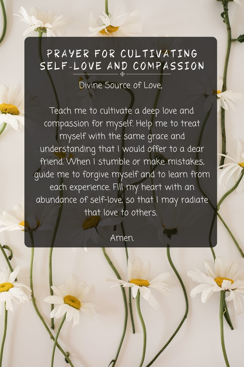 Prayer for Cultivating Self-Love and Compassion