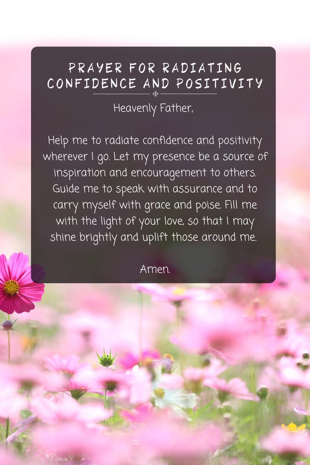 Prayer for Radiating Confidence and Positivity